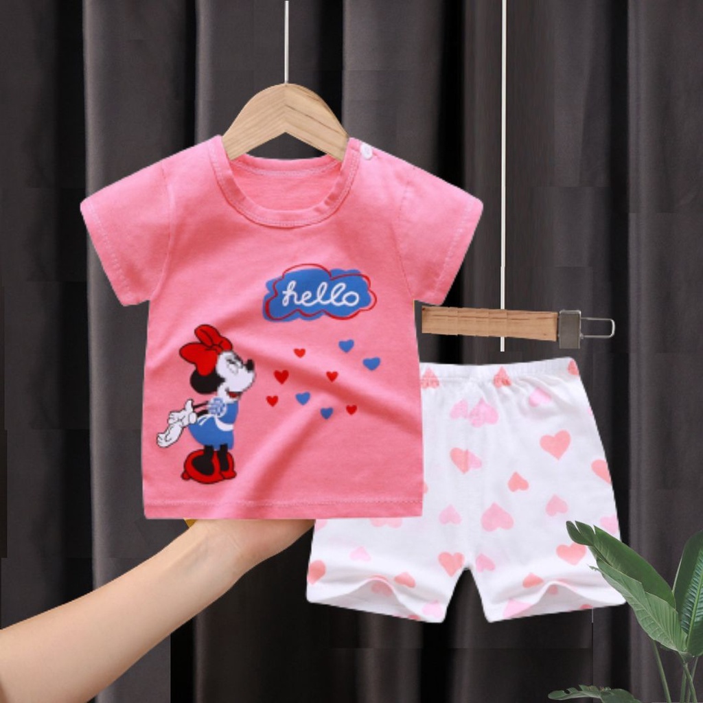 PUNCAK 3.3 stoberi - SETELAN BAJU BAYI IMPORT UMUR 0-24 BULAN/SETELAN BAJU LENGAN PENDEK BAYI NEW3