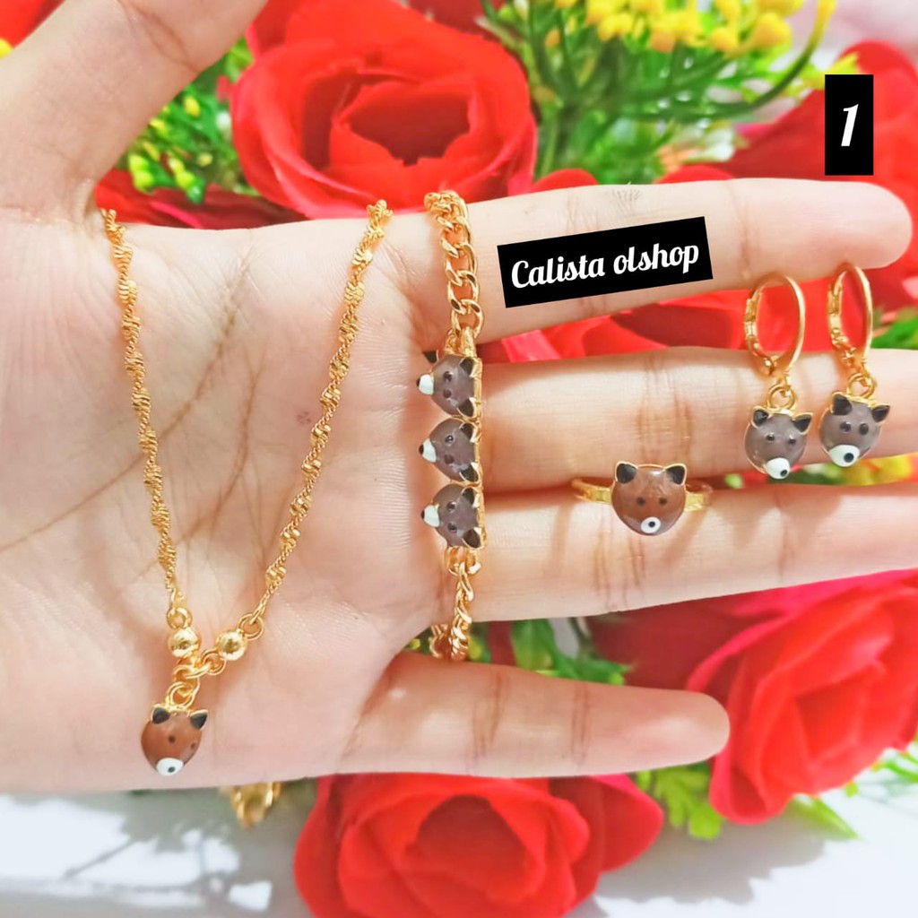 Calistanauliolshop Set Anak Rantai Xuping (COD)