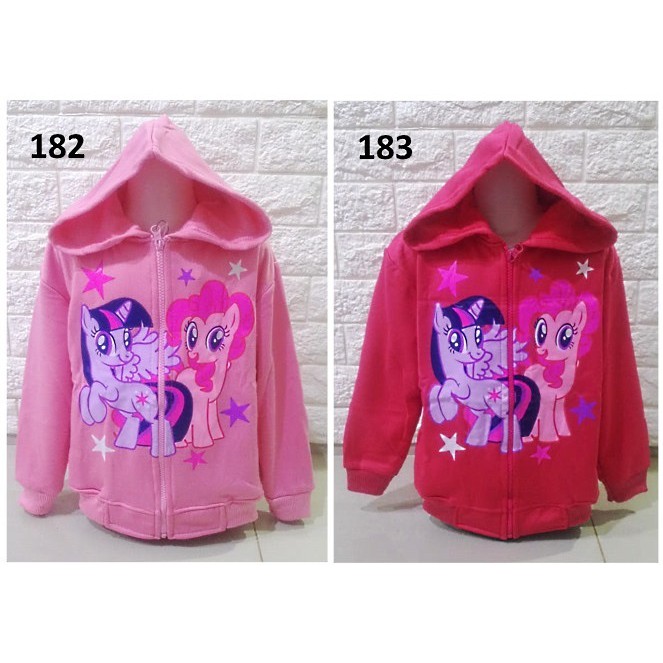 Jaket Anak Perempuan Little Pony Twilight &amp; Pinkie Pie - JKKD182 - JKKD183 - JKKD184