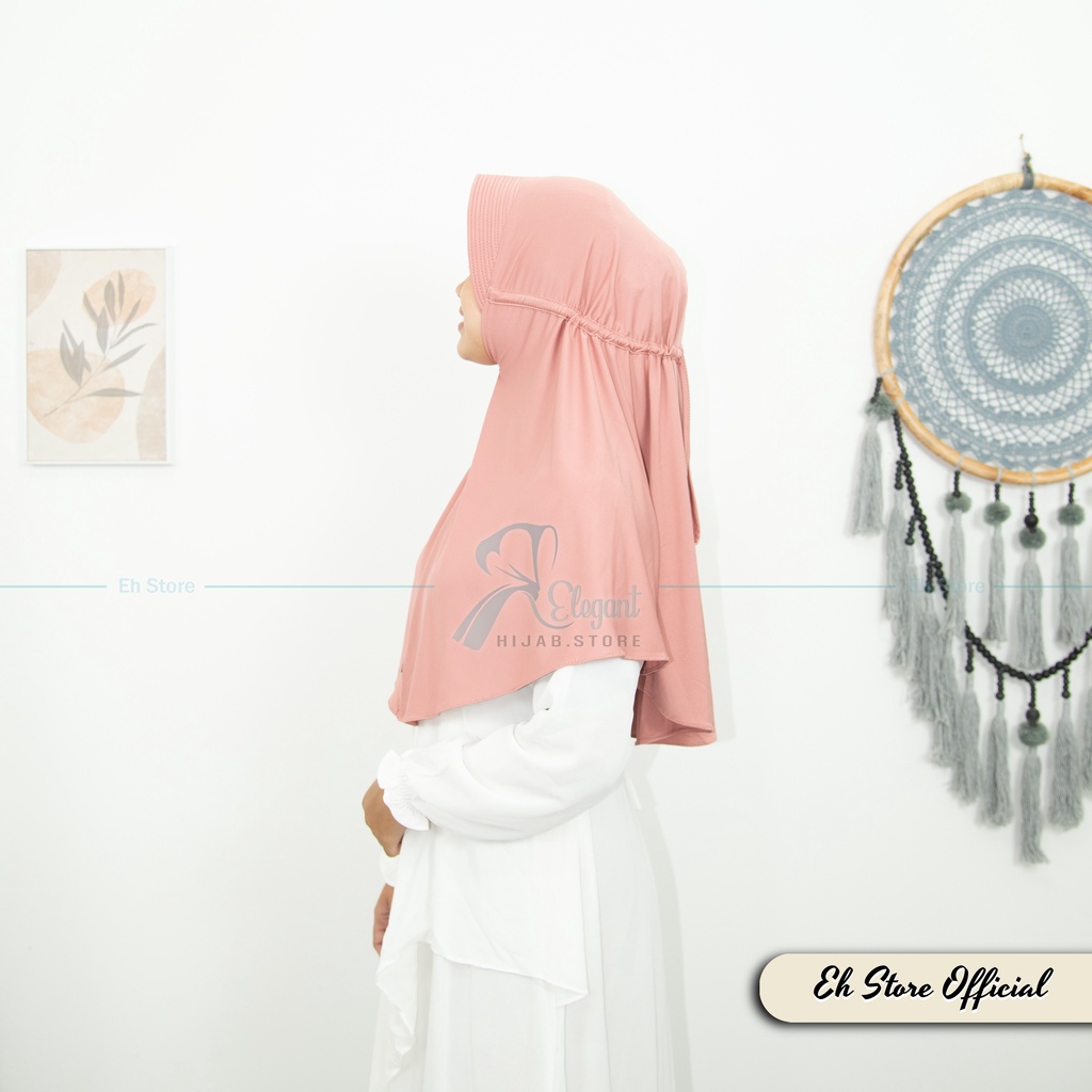 Jilbab Instan Serut Spandex Jersey I Bergo Serut Jokowi I Bergo Serut Adiba