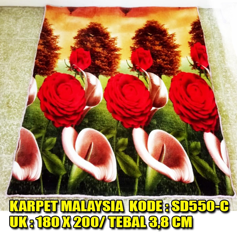 Karpet Malaysia / Ambal Malaysia Uk. 6 kk (180 x 200 ) Bahan Bulu Karpet Bulu malaysia