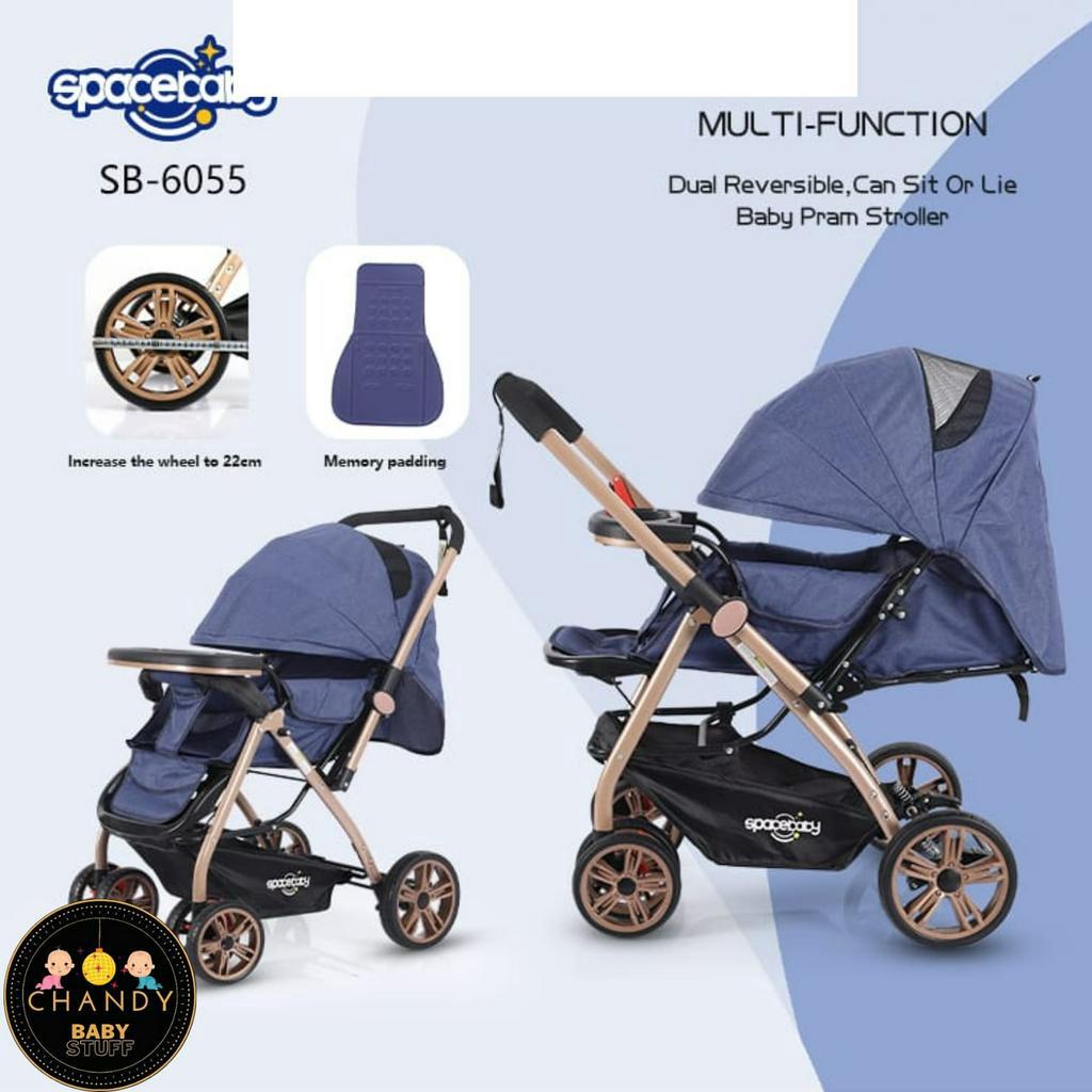 STROLLER BABY SPACE BABY REVERSIBLE STIR SB 6055