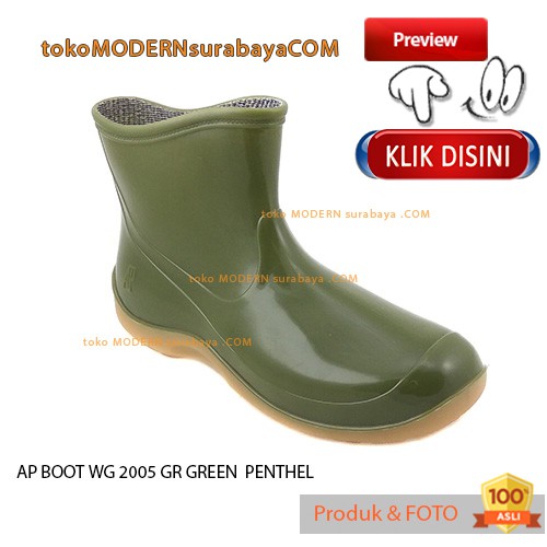 AP BOOT WG 2005 Hijau sepatu boots anti air sepatu banjir