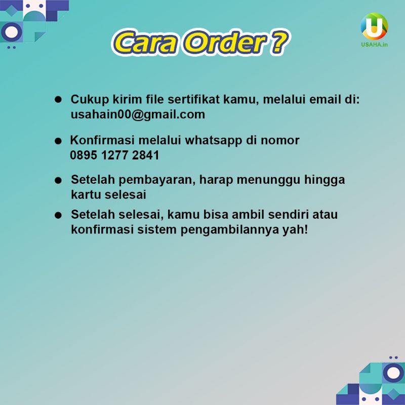 

[ANTI AIR] CETAK KARTU CUSTOM ID CARD PVC USAHA.IN