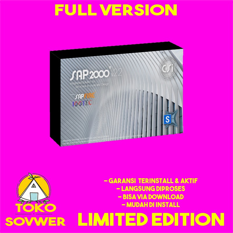 [GARANSI] CSI SAP2000 Ultimate v22 LIFETIME - FULL VERSION