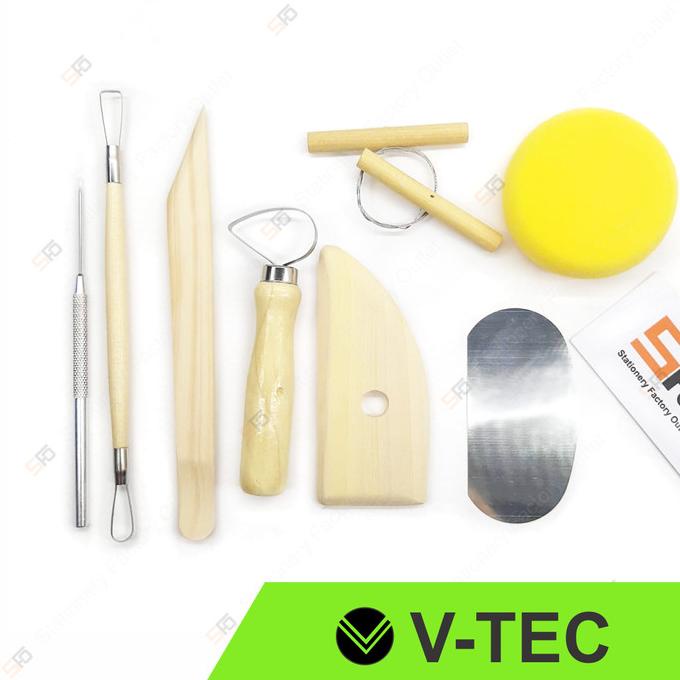 

Modelling Clay Tool V-Tec Set 8 - Alat Ukir Kayu Besi E 005-8B