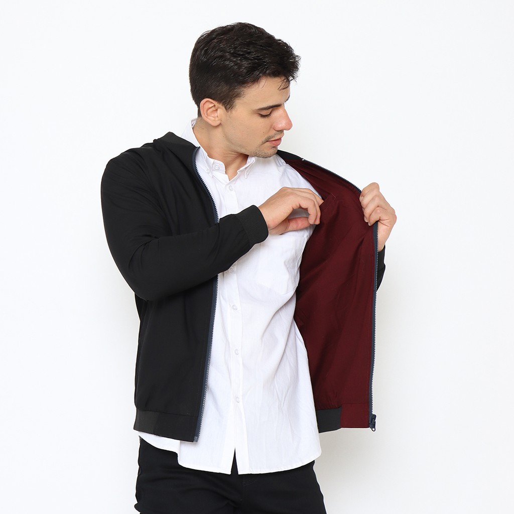 Toko Sritex Unisex Reversible Bomber Jacket Solid