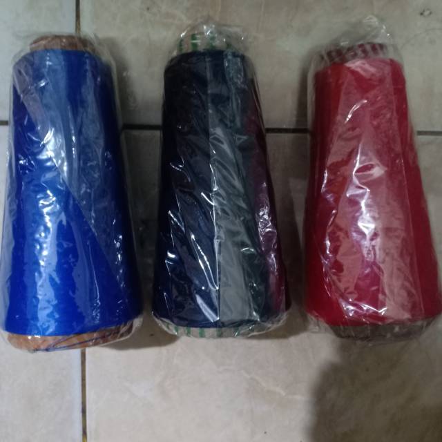 Polyster kecil berat 130gram warna biru benhul.navy.merah cabe.