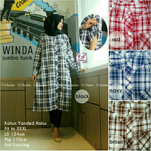 Winda jumbo tunik / dress hijab