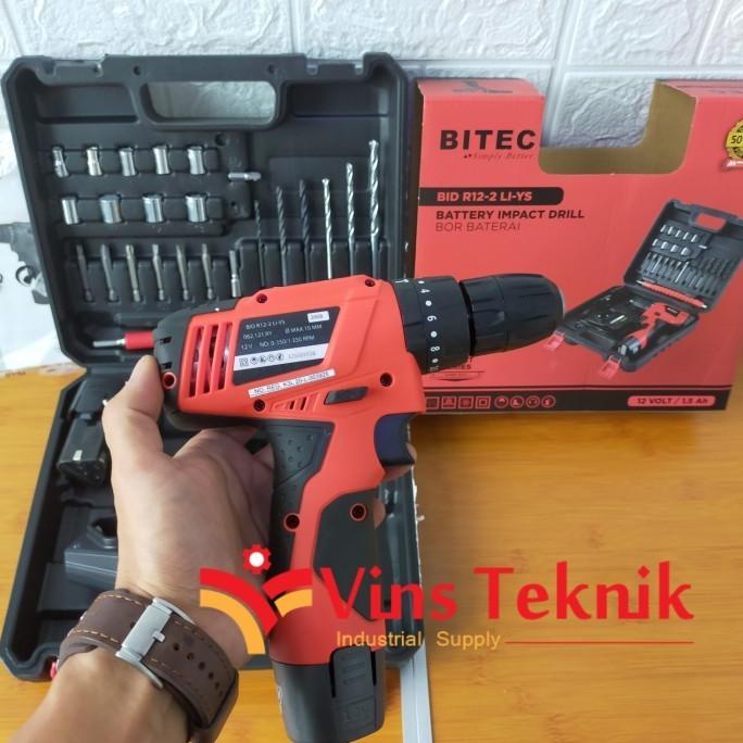 Mesin Bor Baterai Bitec CSR 12-2 LI-RSY cordless Impact Drill Termurah