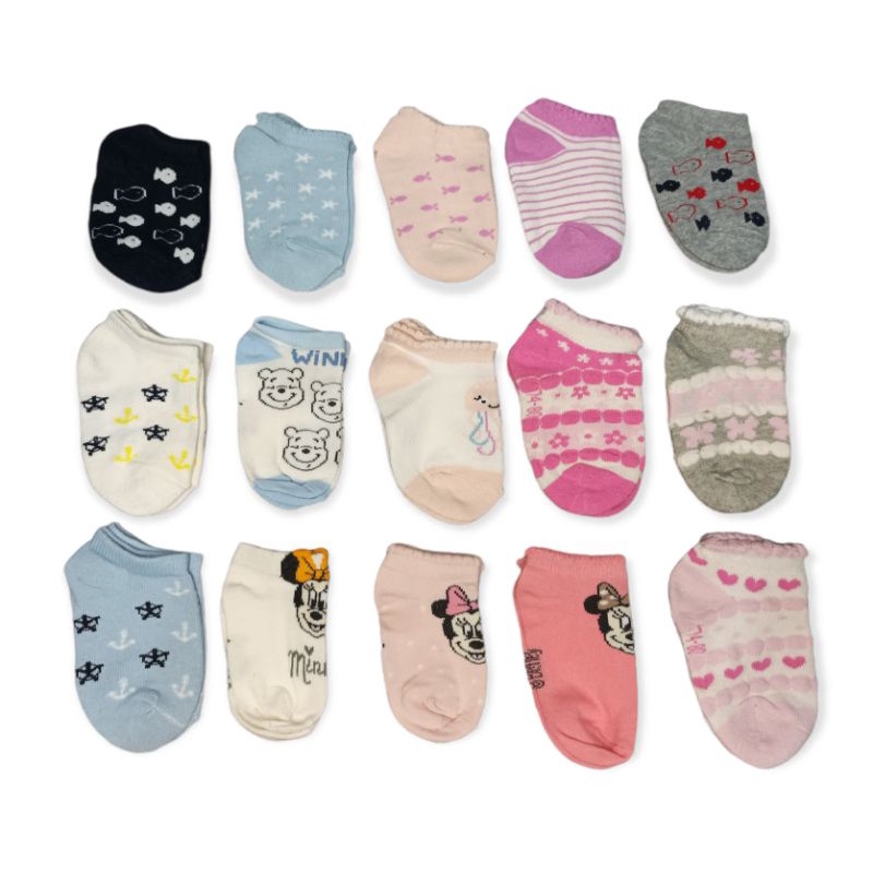 Kaos Kaki Bayi Motif Lucu (0-12bln) Termurah || Kaos Kaki Semata kaki Motif Bayi