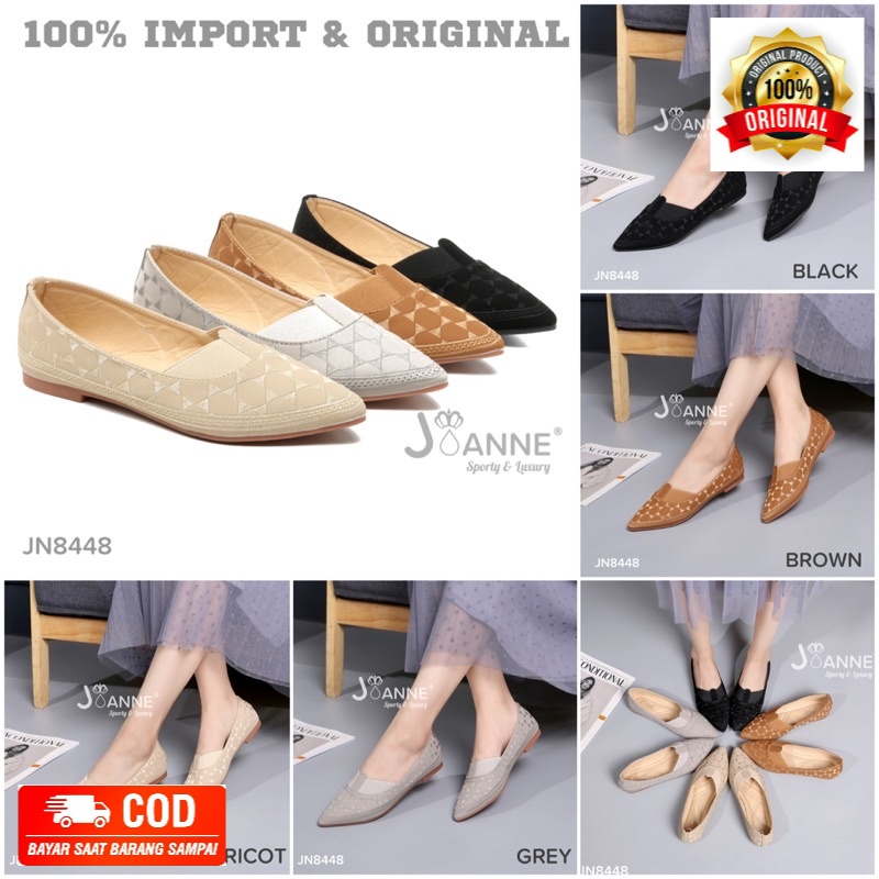 [ORIGINAL] JOANNE Flat Loafers Shoes Sepatu Wanita #JN8448