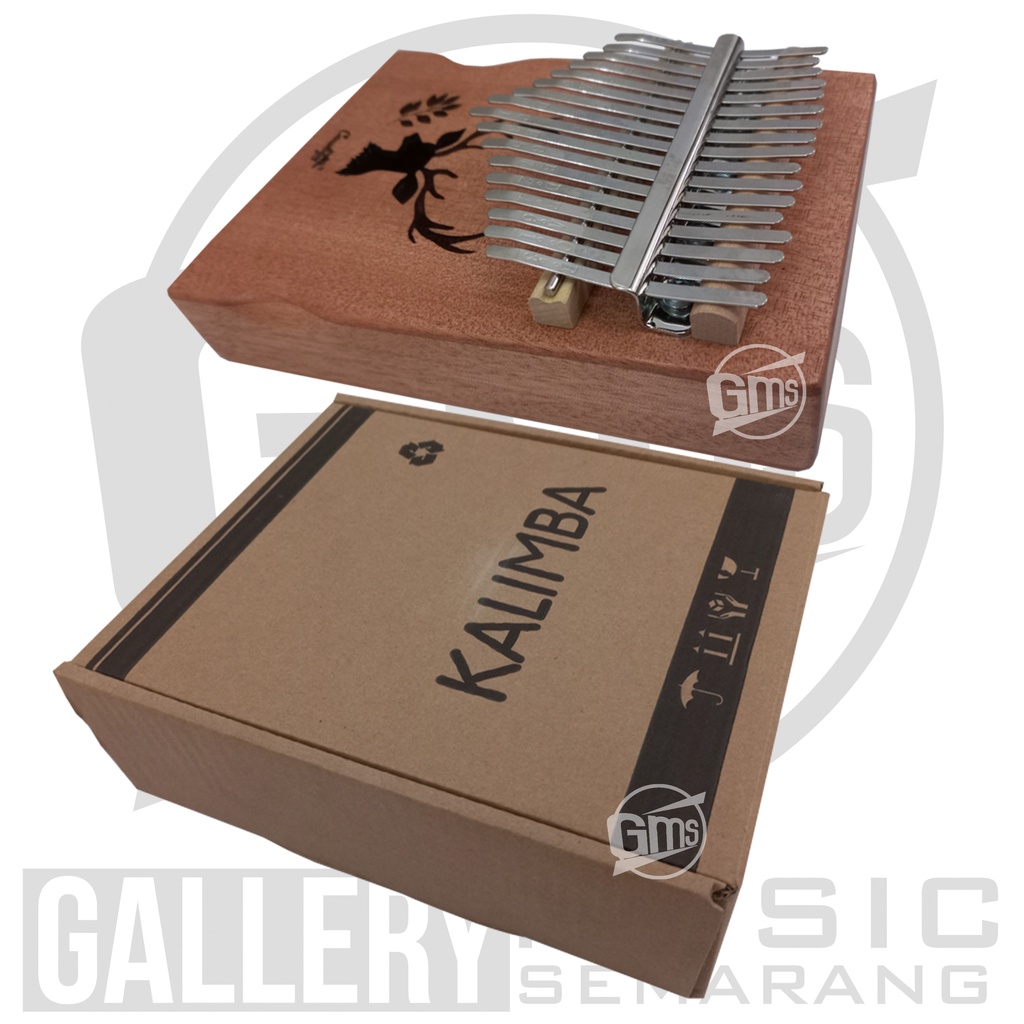 ORIGINAL!!! Kalimba Cowboy 17N Alat Musik Jari 17Key Mahogany Fullset