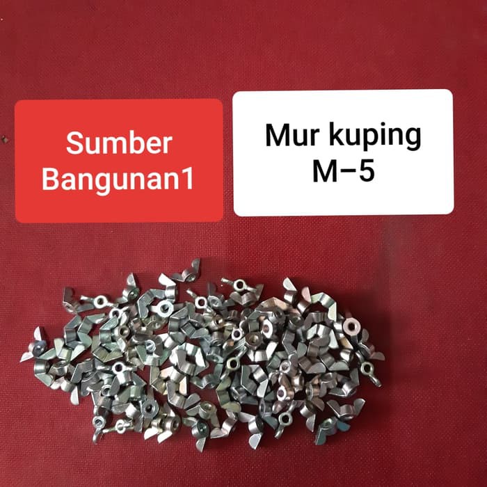 Mur kuping M-5 wing nut mur baut 5mm M5