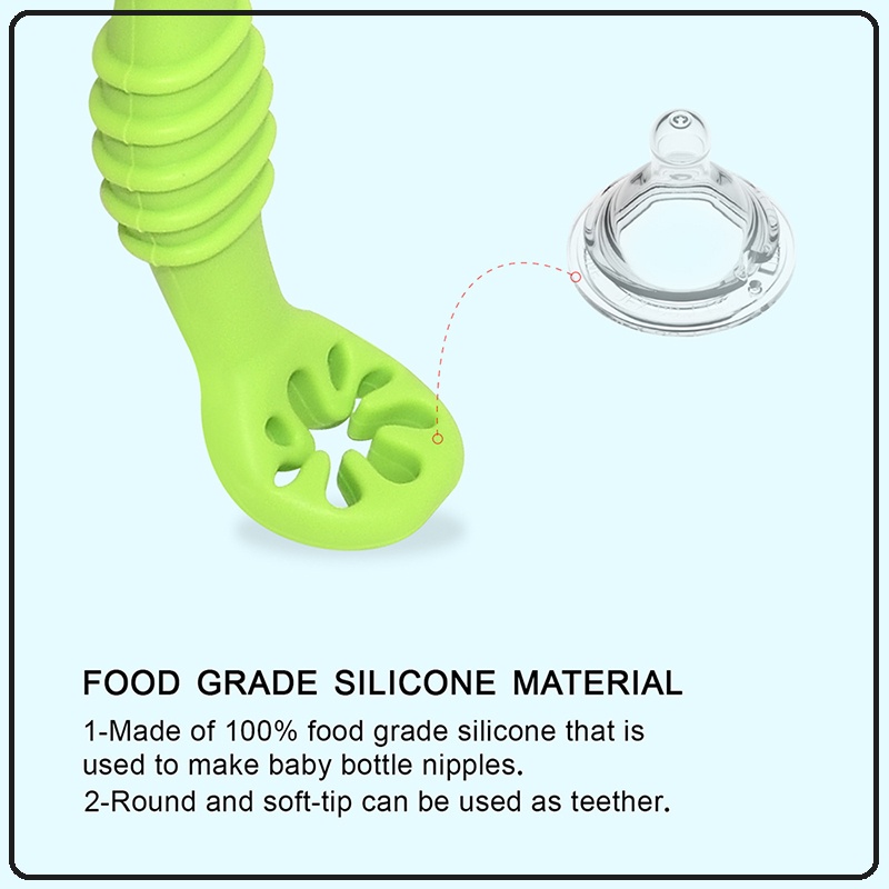 Lababy Silicone Spoon | Makan Bayi Silicon