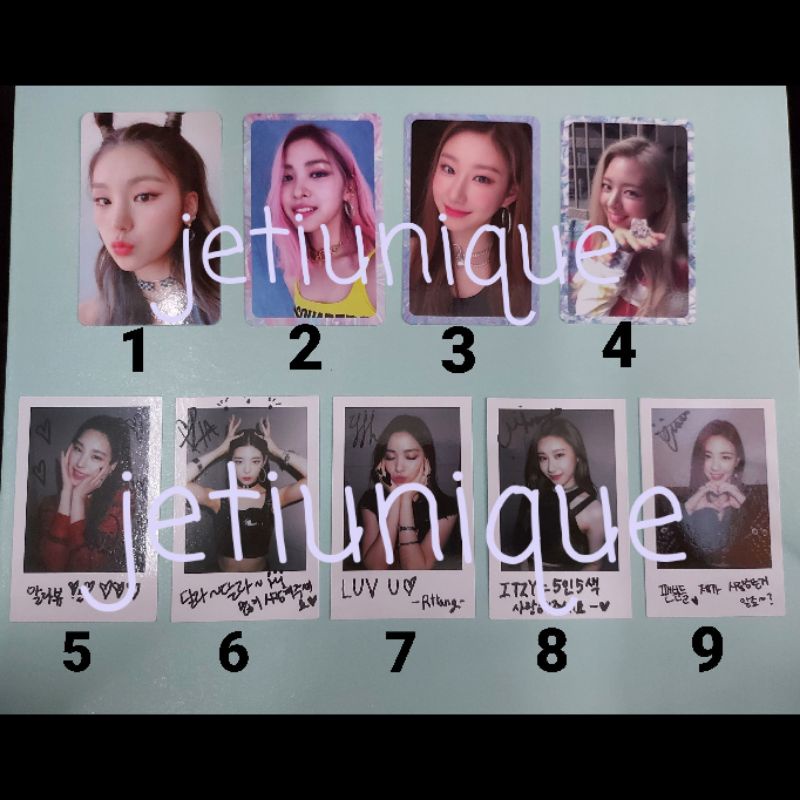 ITZY 1st Mini Album 'ICY' Photocard [Yeji Lia Ryujin Chaeryeong Yuna]