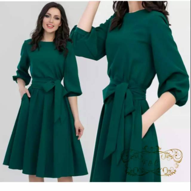 Dress Wanita Terbaru Model 2021 / Baju Wanita Best Seller / Dress NATANIA  Baju Natal Modern pesta k