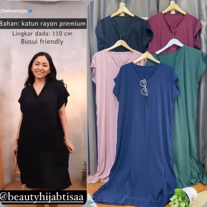 Daster Long Busui Sematakaki Model Terbaru Remaja 2022 Rayon Premium Ukuran Jumbo Beautyhijab