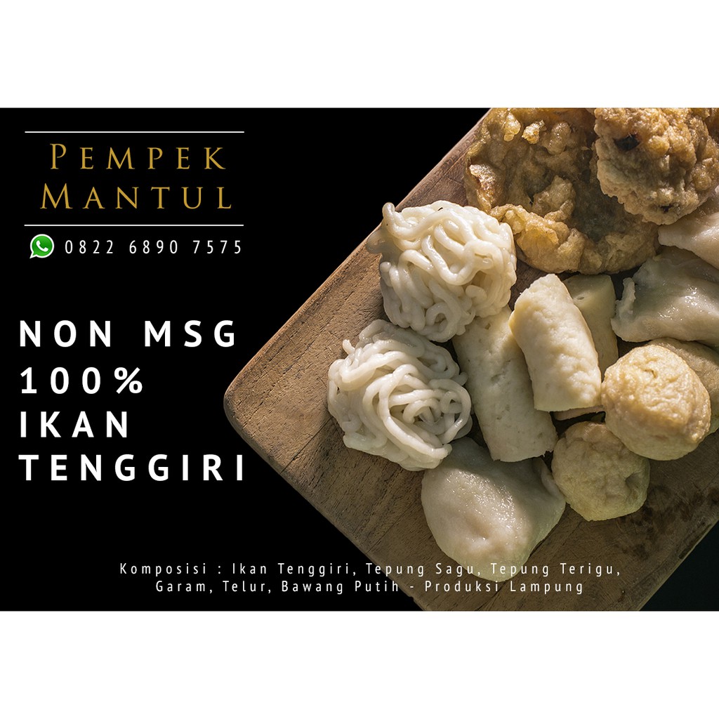 

Lenjer Kecil - Pempek Palembang Ikan Tenggiri MANTUL