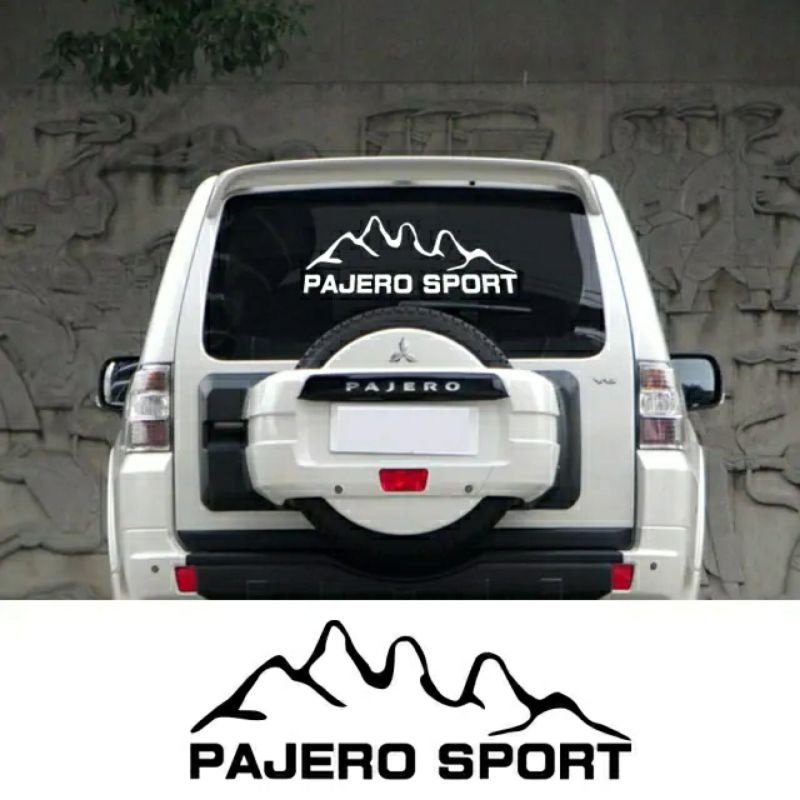 Cutting Sticker Stiker Mobil Mitsubishi Stiker Kaca Belakang Mobil Pajero Sport