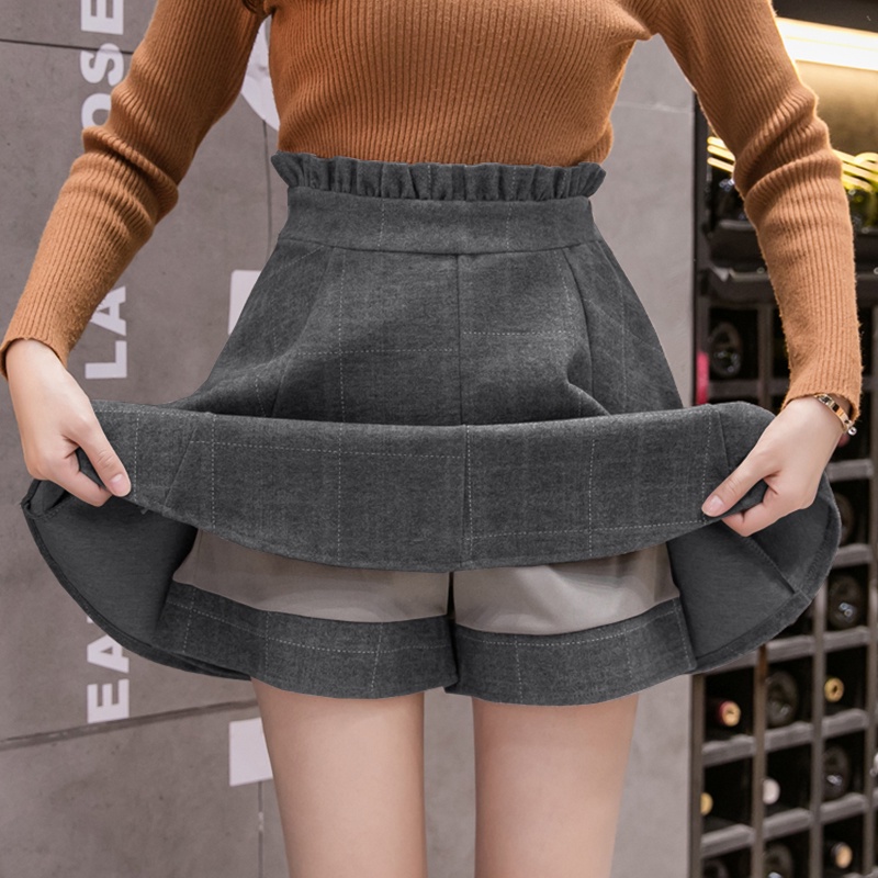 KARAKOREA 309 Minji Flare Skirt/Mini Skirt/Korean Women Skirt/Rok Pendek