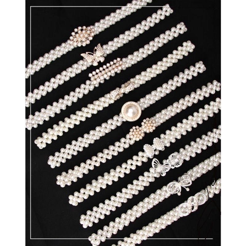 Ikat pinggang mutiara belt pearl sabuk mutiara