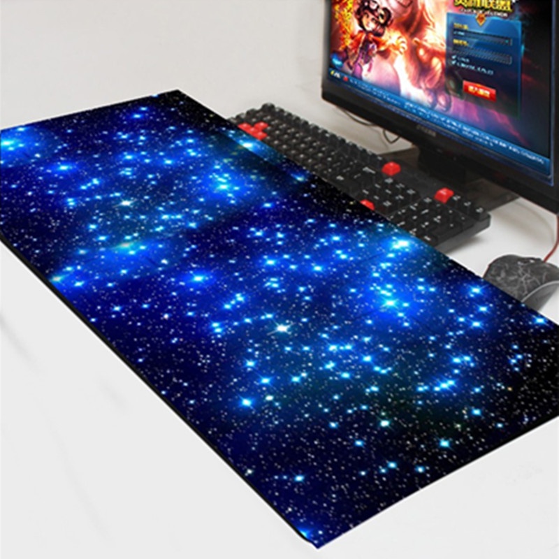 Gaming Mouse Pad XL Desk Mat Starlight 300x600mm Hitam