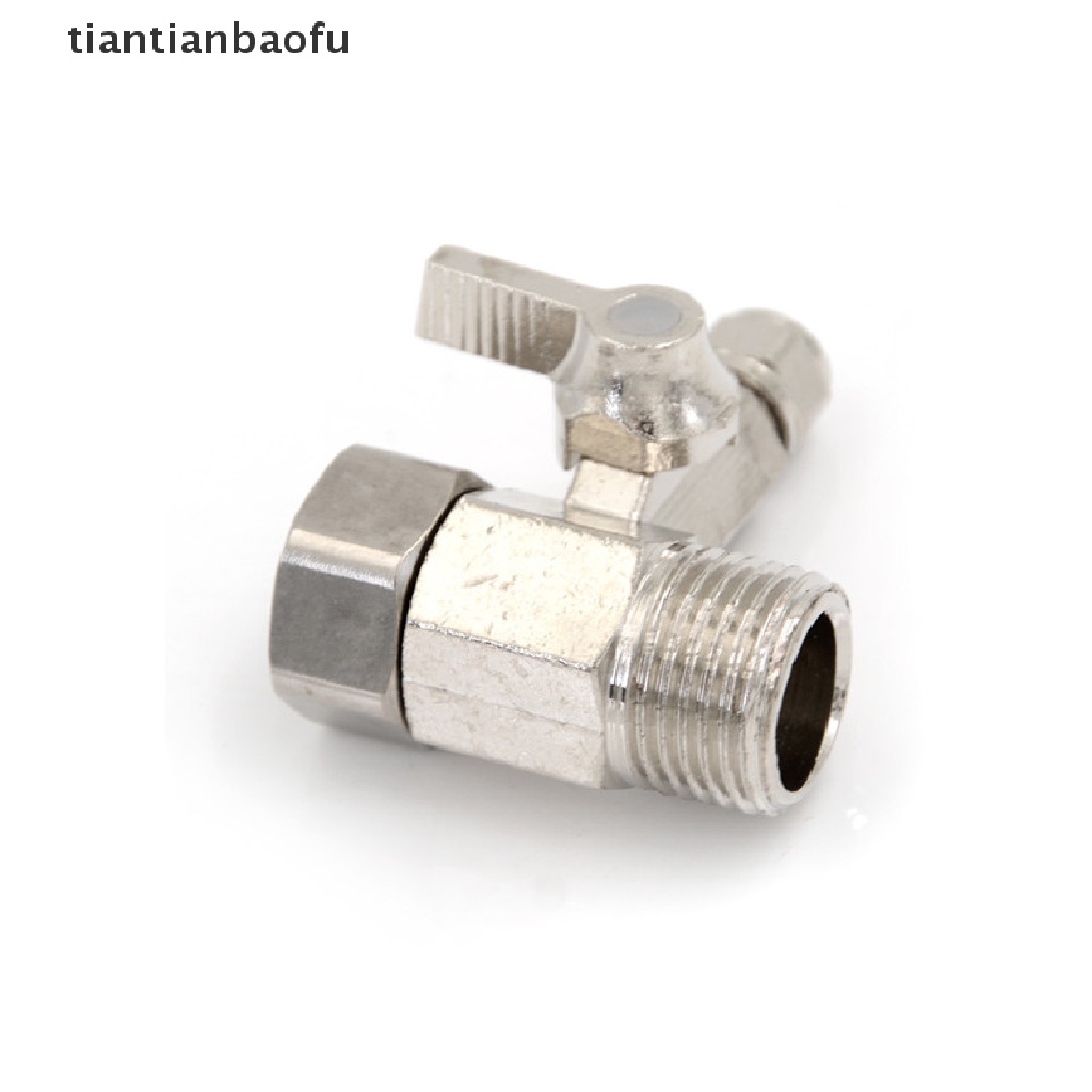 [tiantianbaofu] Feed Water Filter Purifier Adapter 1/2'' to 1/4'' Ball Valve Faucet Tap Safe Boutique