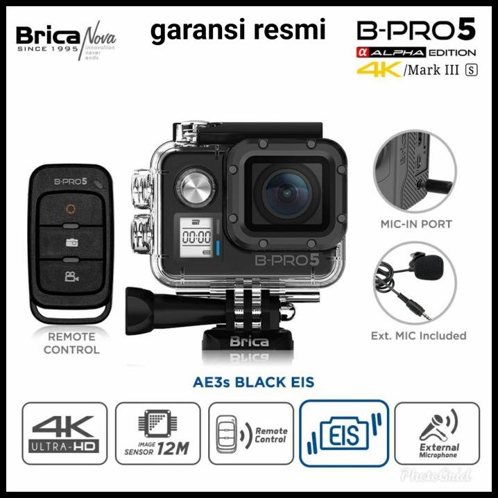 Paket Brica Bpro5 / Bpro 5 Mark 3S Black Eis + Micro Sd 64Gb Sport Cam