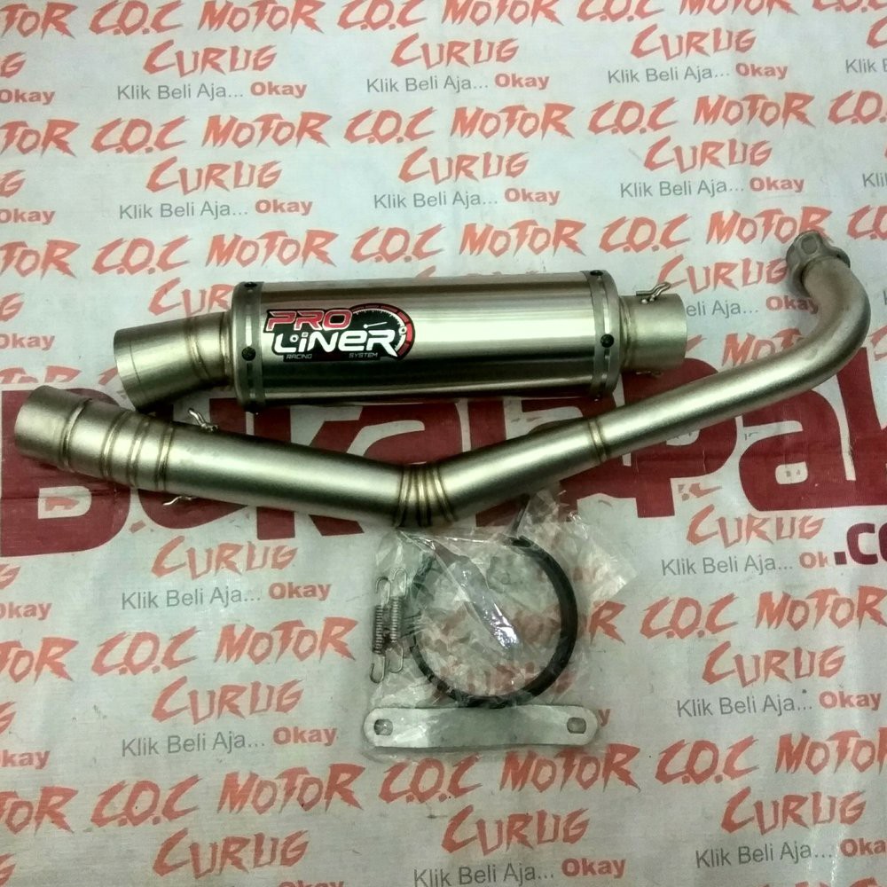 KNALPOT RACING PROLINER T - DRAG 200cc JUPITER Z VEGA NEW bac 88