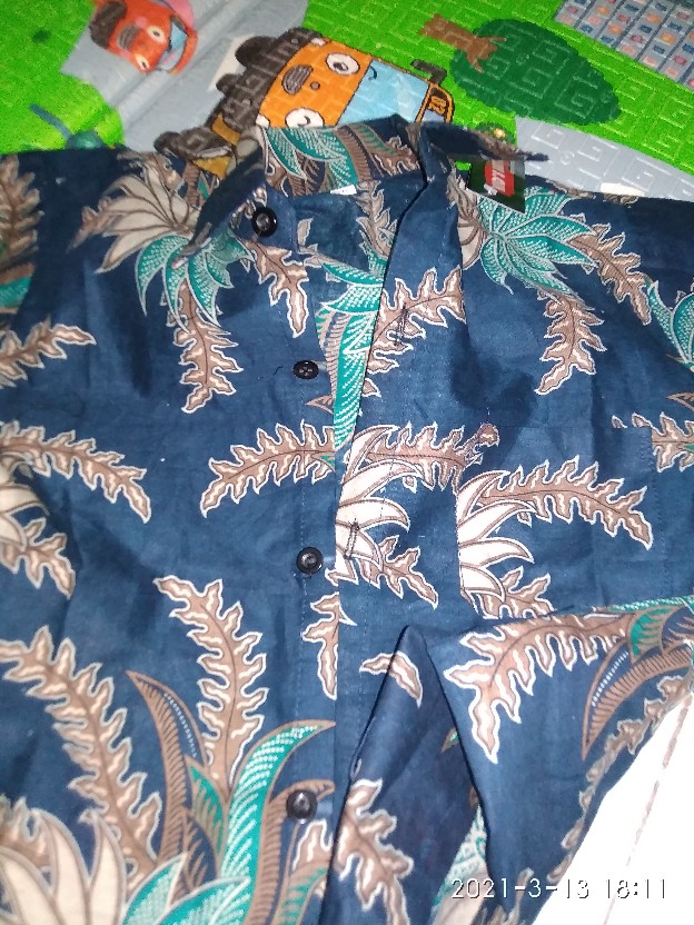 Kemeja Batik Anak / Hem Anak Pendek Laki Laki Motif Ulir 1-13 Tahun