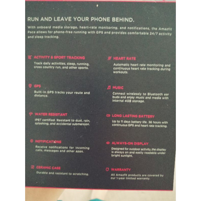 AMAZFIT PACE FULL BOX