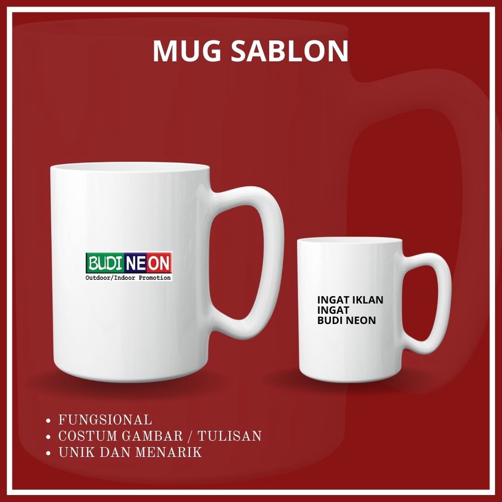 MUG SABLON GELAS SABLON SOUVENIR HADIAH