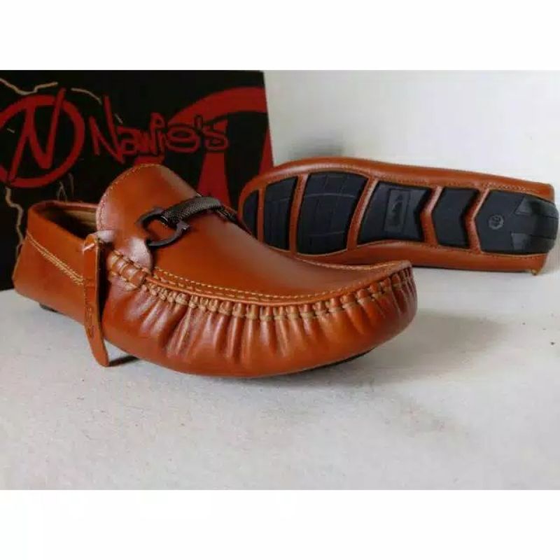 SEPATU SLIPON KULIT NAWIES ORIGINAL
