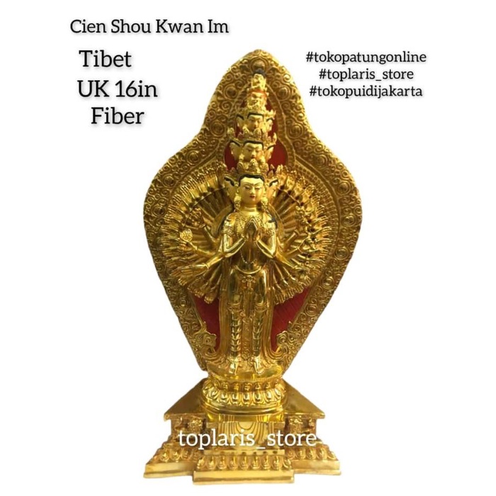 

Patungan Kwan Im Seribu Tangan Tibet Kuningan Krum Emas 098