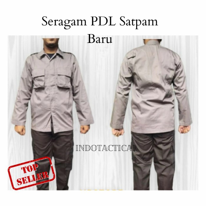 Termurah Seragam Satpam Coklat Baru/Seragam PDL Satpam, Security Coklat Polisi di Shopee