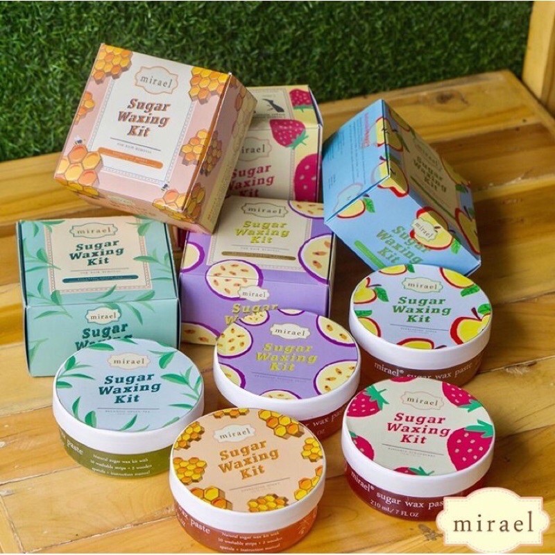 MIRAEL Sugar Waxing Kit - Strawberry Sugar Wax / Hair Removal / Pencukur Bulu