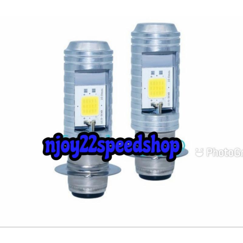 Lampu led depan H6 Bohlam Led Motor 2 Sisi AC DC H6-Putih  Lampu Led Motor Depan Paling Terang