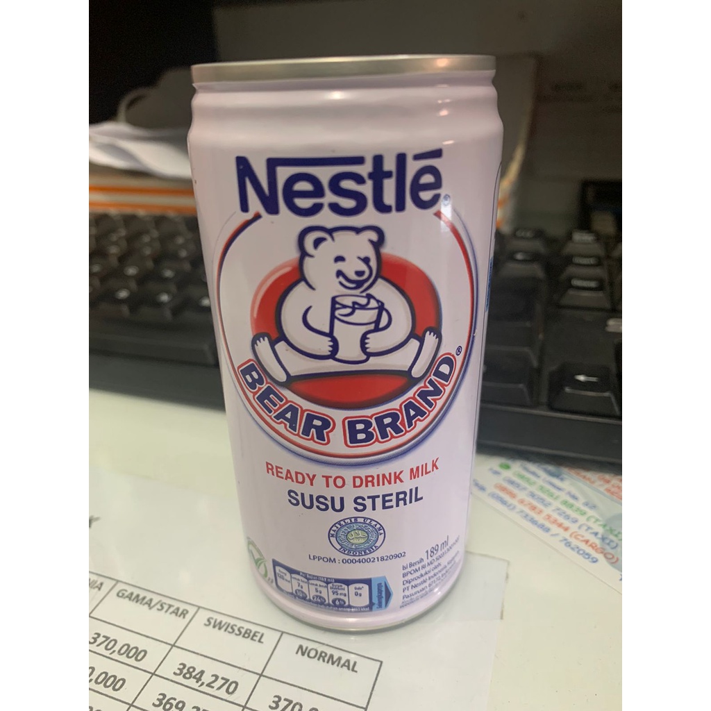 

Nestle Bear Brand Susu Steril 189 Ml
