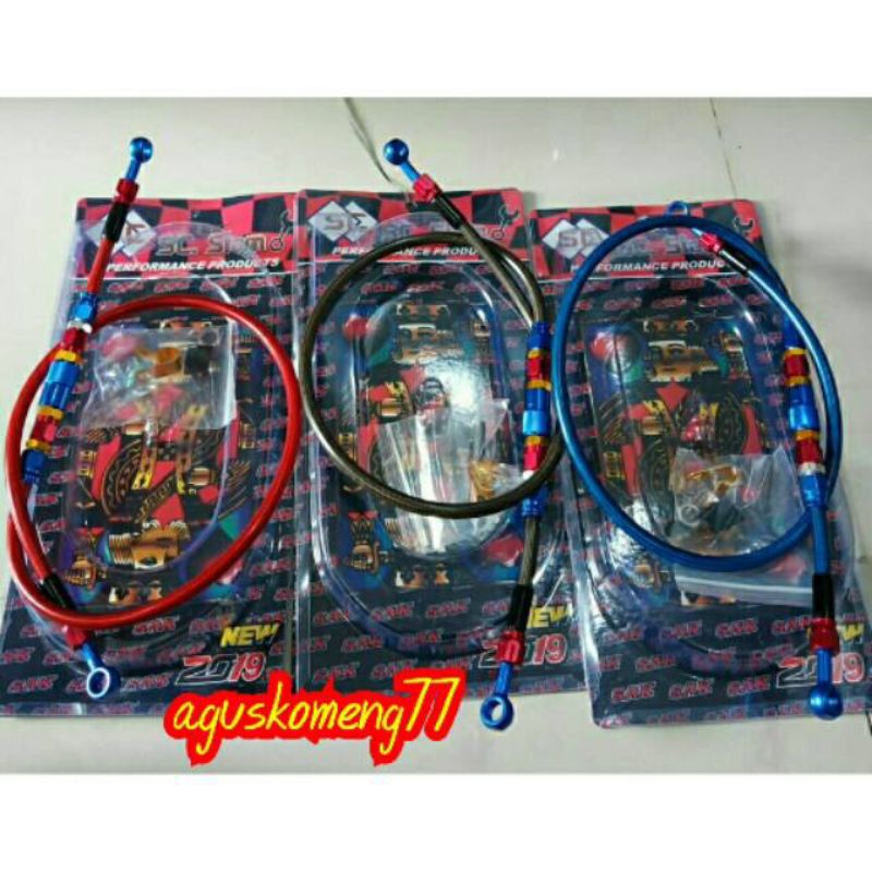 New Model Selang rem depan sc siam carbon asli thailook style 95cm