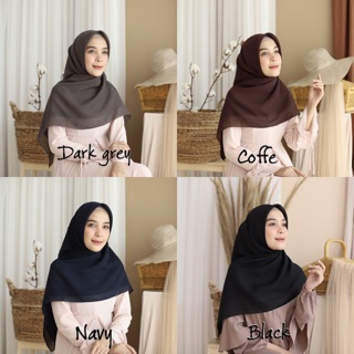  Bella  Square  warna  part 1 hijab segiempat Shopee 