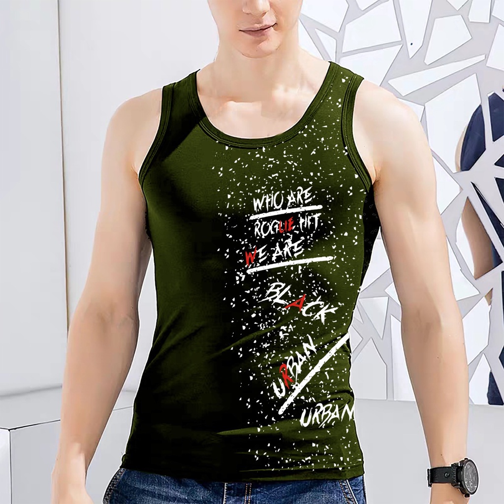 BISA COD / ALIPIO FASHION singlet black urban  / kaos dalam pria