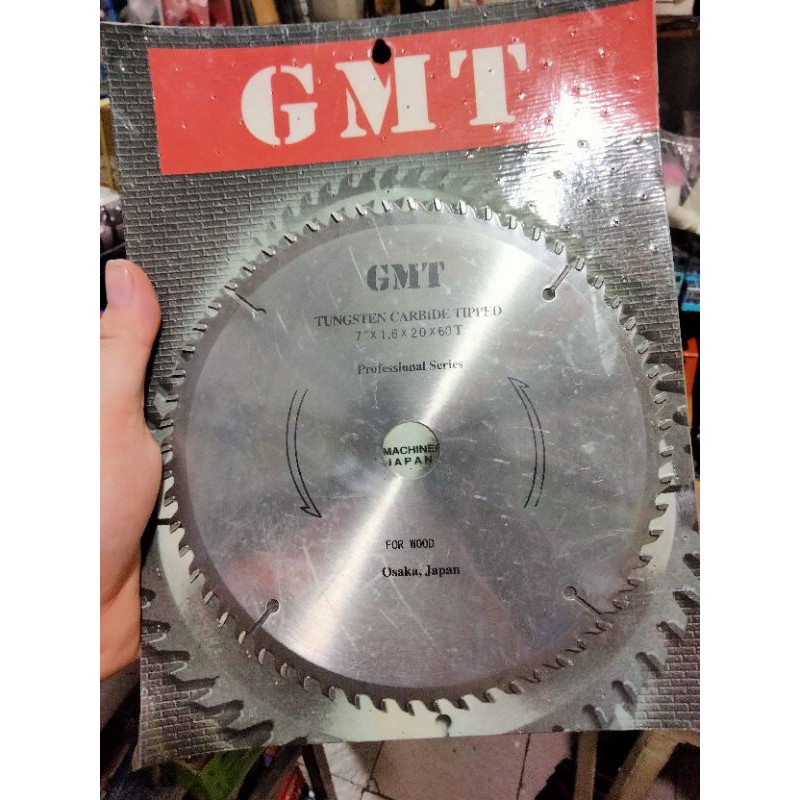 mata potong kayu GMT 7 &quot; 60T/ mata circle GMT T60 7inch