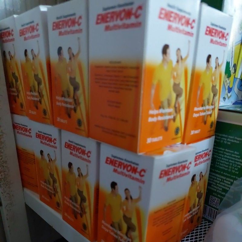 Enervon C 500, 1 Botol isi 30 tablet