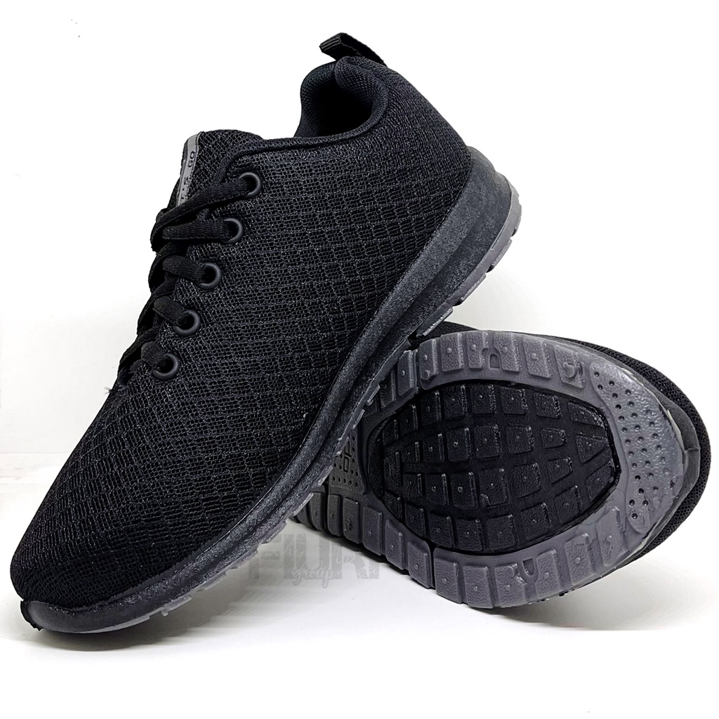 FIURI - ANDO ORIGINAL - BSC SIP 33-43 FULL HITAM - SEPATU SNEAKERS SPORT KANVAS SOL KARET WANITA PRIA - SEPATU KETS TRENDY ANAK PEREMPUAN LAKI-LAKI - SEPATU OLAHRAGA LARI FITNES SENAM KERJA KULIAH SEKOLAH SD SMP SMA BERTALI CEWEK COWOK MURAH PROMO DISKON
