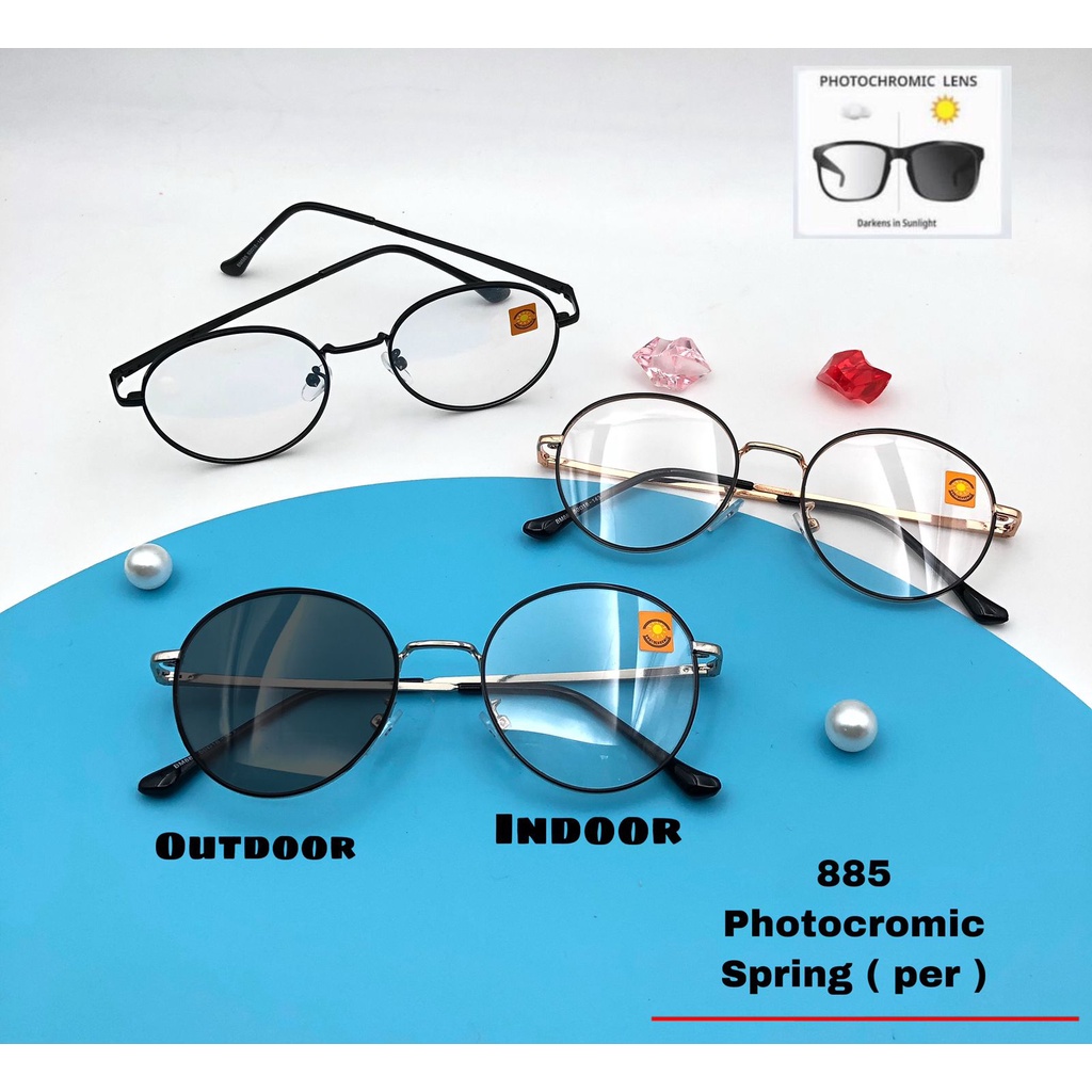 COD KACAMATA SEHAT / FASHION / TRENDY / VIRAL / PHOTOCROMIC SPRING (PER) SR885