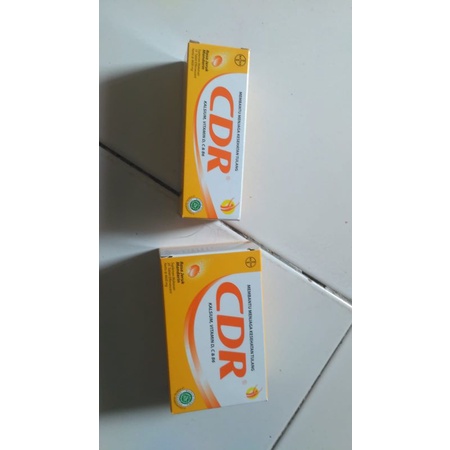 CDR Kalsium, Vitamin D, C, &amp; B6- 10 &amp; 20 tablet Rasa Jeruk Mandarin 100% ORI