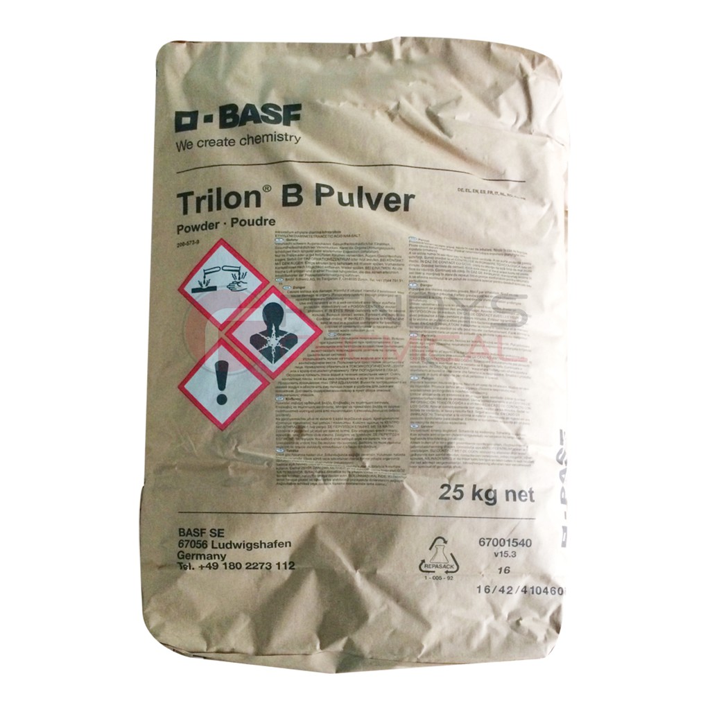 EDTA Teknis / EDTA-4Na / Vitamin Aki / BASF : TRILON-B - 1 Kg