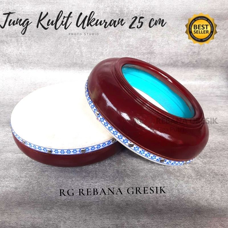 Rebana tung rafai kompang kotek ukuran 22cm, 25cm