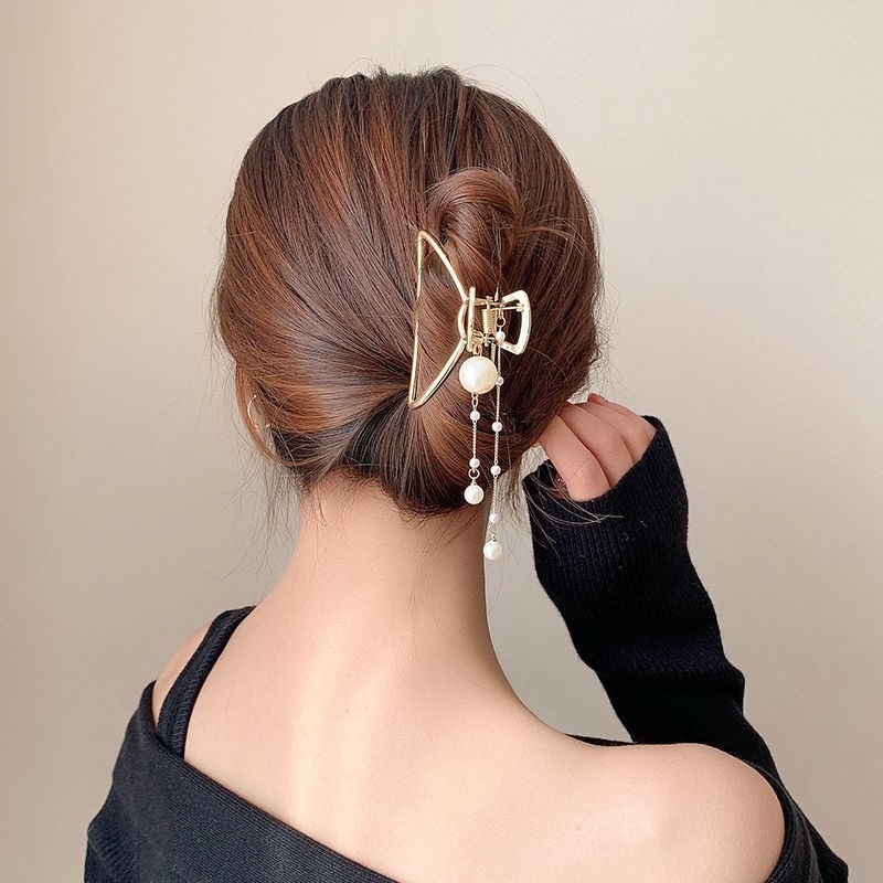 Jepit Rambut Korea Bahan Besi Alloy Jedai Logam Jepitan Rambut Import Jumbo Big Size Dewasa Warna Emas Gold Mewah Classic Jumbo